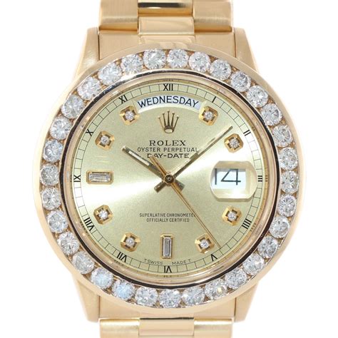 mens rolex presidential diamond bezel|Rolex presidential 36mm diamond bezel.